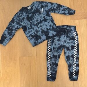 MISH Blue Tie-Dye Sweatshirt and Pants Set